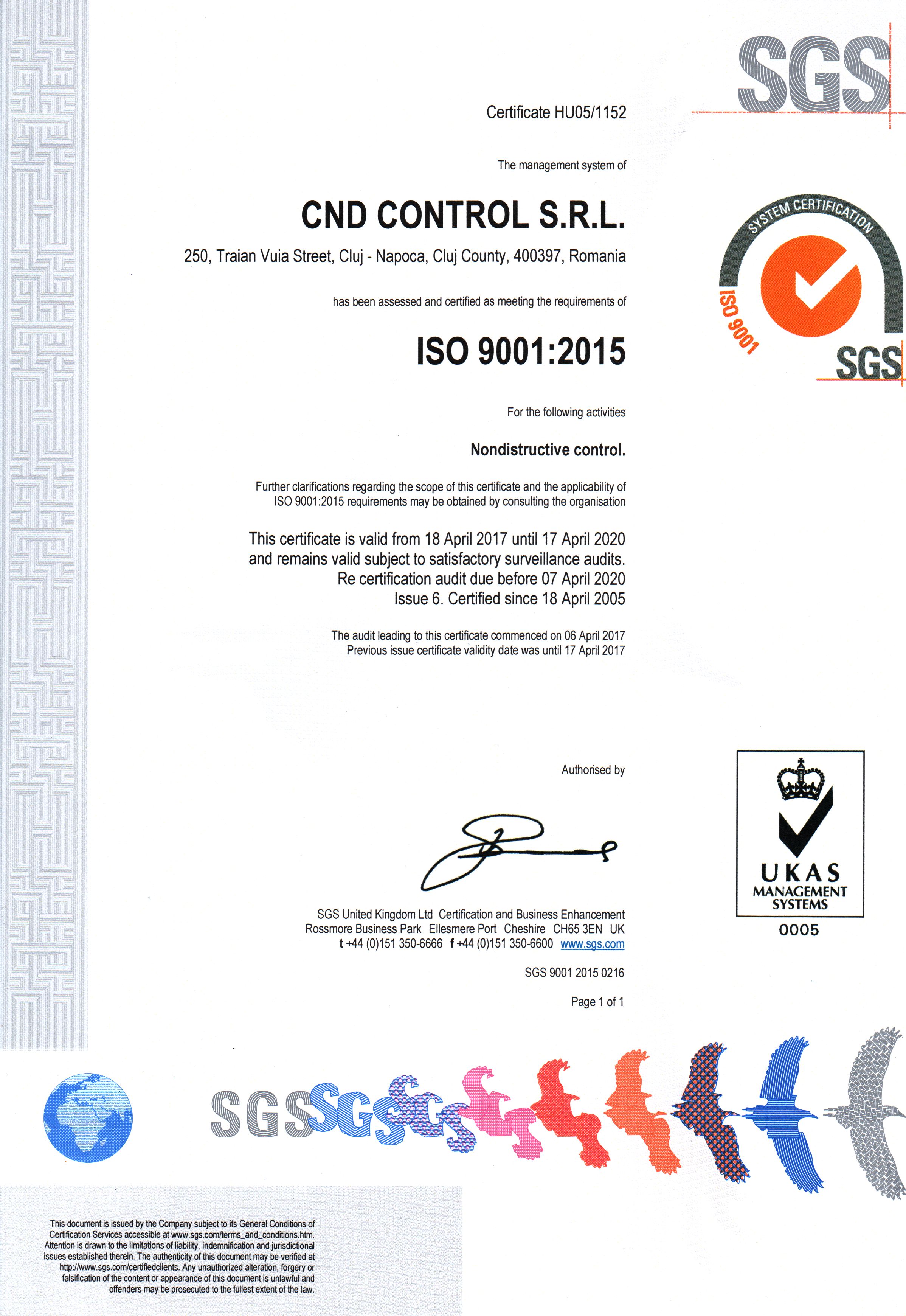 Certificat ISO 9001:2008 Certificat ISO 9001:2008
